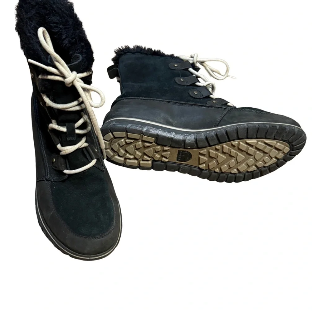 Sorel Joan Explorer Boots Womens 10 Black‎ Faux Fur Winter Cozycore